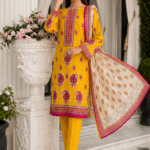 Sunshine Yellow Swiss Lawn Dress