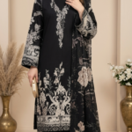 Black Digital Printed Lawn With Fancy Dupatta