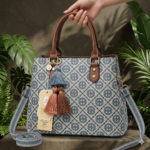 Sky Breeze Premium Leather Structured Handbag