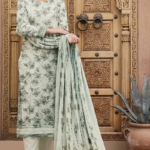 Mint Sage Digital Printed Embroidered Lawn Suit