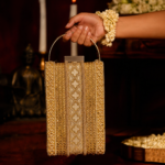 Royal Rectangle Multi Pearl Luxe Bridal Clutch Bag