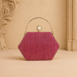Pink Diamond Glam Bridal Clutch Bag