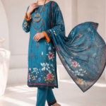Sapphire Royale Heavy Embroidered 3-Piece Suit