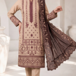 Cocoa Pearl Majesty Heavy Embroidered 3-Piece Suit