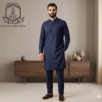 Alkaram Royal Midnight Blue Wash & Wear Collection