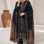 Midnight Royale Heavy Embroidered 3-Piece Suit