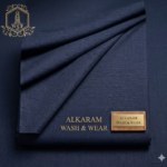Alkaram Imperial Midnight Blue Wash & Wear Collection