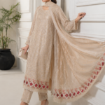 Rose Whisper Premium Unstitched Party Wear 3-Piece Suit